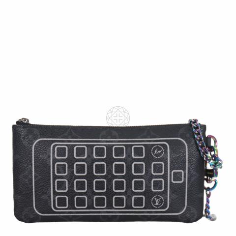 Sell Louis Vuitton X Fragment iPhone Pouch - Dark Grey | HuntStreet.com